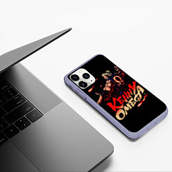 Чехол iPhone 11 Pro матовый Kenny Omega Street Fighter, цвет: 3D-светло-сиреневый — фото 2
