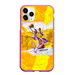 Чехол iPhone 11 Pro матовый Kobe Bryant, цвет: 3D-малиновый