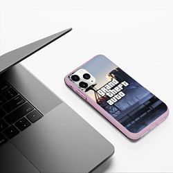 Чехол iPhone 11 Pro матовый GTA VI, цвет: 3D-розовый — фото 2
