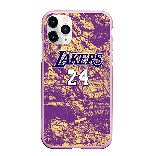 Чехол iPhone 11 Pro матовый Kobe Bryant / 3D-Розовый – фото 1