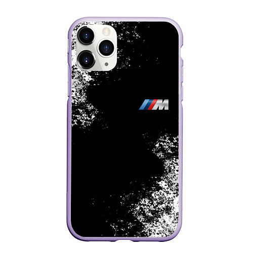 Чехол iPhone 11 Pro матовый BMW / 3D-Светло-сиреневый – фото 1