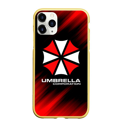 Чехол iPhone 11 Pro матовый Umbrella Corporation / 3D-Желтый – фото 1