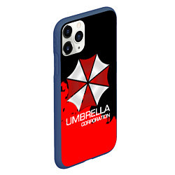 Чехол iPhone 11 Pro матовый UMBRELLA CORP, цвет: 3D-тёмно-синий — фото 2