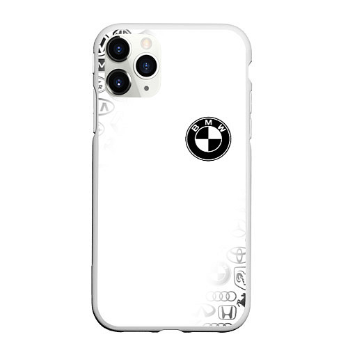 Чехол iPhone 11 Pro матовый BMW / 3D-Белый – фото 1