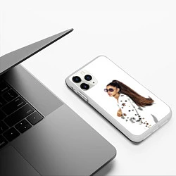 Чехол iPhone 11 Pro матовый ARIANA GRANDE, цвет: 3D-белый — фото 2