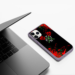 Чехол iPhone 11 Pro матовый ТИКТОКЕР - PAYTON MOORMEIE, цвет: 3D-серый — фото 2