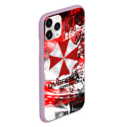 Чехол iPhone 11 Pro матовый UMBRELLA CORP, цвет: 3D-сиреневый — фото 2