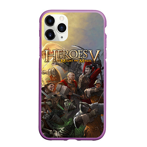 Чехол iPhone 11 Pro матовый Heroes of Might and Magic / 3D-Фиолетовый – фото 1