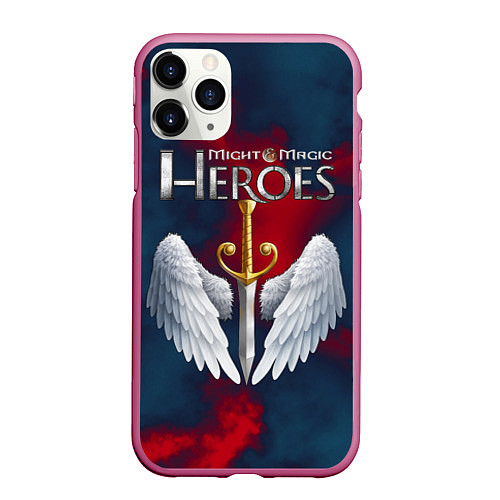 Чехол iPhone 11 Pro матовый Heroes of Might and Magic / 3D-Малиновый – фото 1