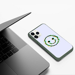 Чехол iPhone 11 Pro матовый Smile, цвет: 3D-темно-зеленый — фото 2