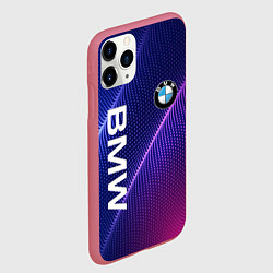 Чехол iPhone 11 Pro матовый BMW, цвет: 3D-малиновый — фото 2