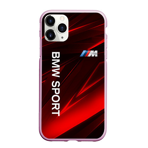 Чехол iPhone 11 Pro матовый BMW БМВ Z / 3D-Розовый – фото 1