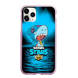 Чехол iPhone 11 Pro матовый Brawl stars leon shark