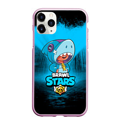 Чехол iPhone 11 Pro матовый Brawl stars leon shark