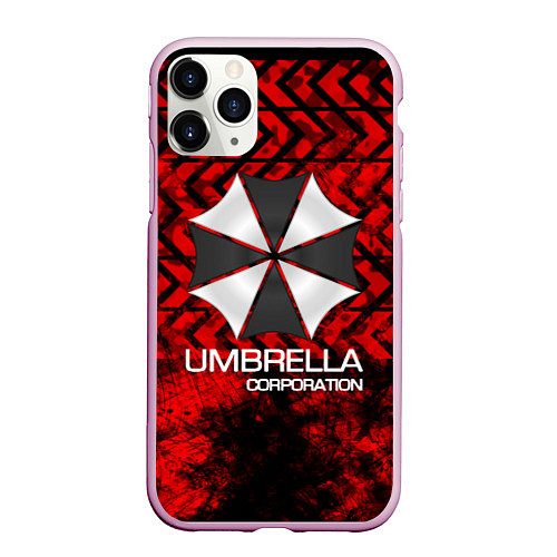 Чехол iPhone 11 Pro матовый UMBRELLA CORP / 3D-Розовый – фото 1