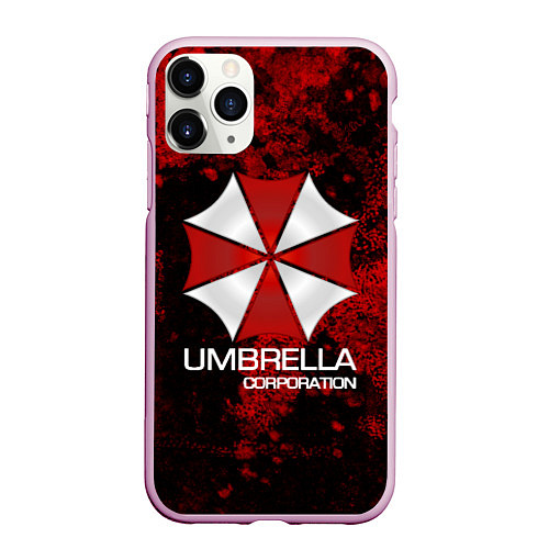 Чехол iPhone 11 Pro матовый UMBRELLA CORP / 3D-Розовый – фото 1