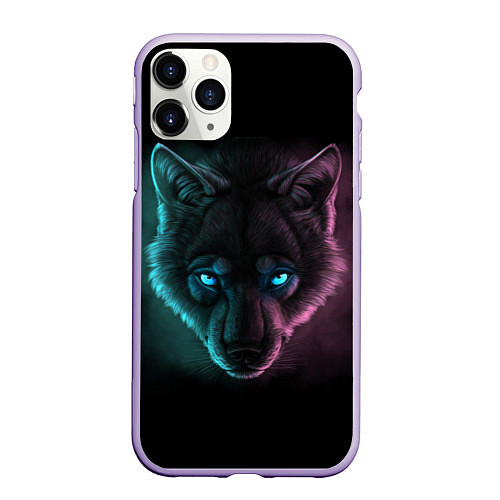 Чехол iPhone 11 Pro матовый Neon Style / 3D-Светло-сиреневый – фото 1