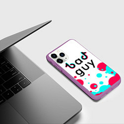 Чехол iPhone 11 Pro матовый ТИК ТОК, цвет: 3D-фиолетовый — фото 2