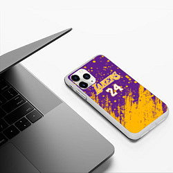 Чехол iPhone 11 Pro матовый KOBE BRYANT, цвет: 3D-белый — фото 2