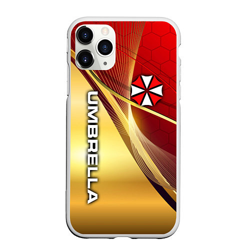 Чехол iPhone 11 Pro матовый UMBRELLA CORPORATION / 3D-Белый – фото 1