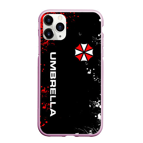 Чехол iPhone 11 Pro матовый UMBRELLA CORPORATION / 3D-Розовый – фото 1