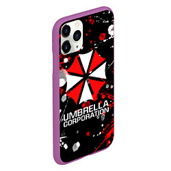 Чехол iPhone 11 Pro матовый UMBRELLA CORPORATION, цвет: 3D-фиолетовый — фото 2