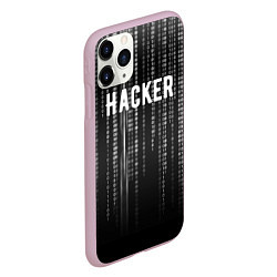 Чехол iPhone 11 Pro матовый Hacker, цвет: 3D-розовый — фото 2