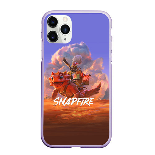 Чехол iPhone 11 Pro матовый Snapfire / 3D-Светло-сиреневый – фото 1