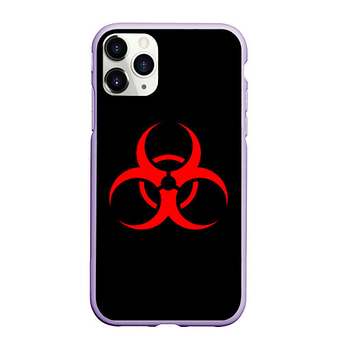 Чехол iPhone 11 Pro матовый Plague inc / 3D-Светло-сиреневый – фото 1