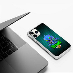 Чехол iPhone 11 Pro матовый Brawl stars, цвет: 3D-белый — фото 2