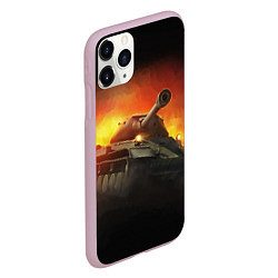 Чехол iPhone 11 Pro матовый Tank, цвет: 3D-розовый — фото 2