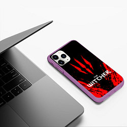 Чехол iPhone 11 Pro матовый THE WITCHER, цвет: 3D-фиолетовый — фото 2