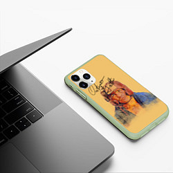 Чехол iPhone 11 Pro матовый Arturo Gatti, цвет: 3D-салатовый — фото 2
