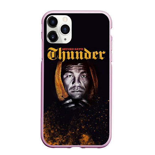 Чехол iPhone 11 Pro матовый Arturo 'Thunder' Gatti / 3D-Розовый – фото 1