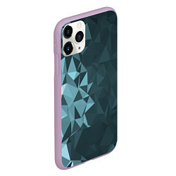 Чехол iPhone 11 Pro матовый Turquoise shift, цвет: 3D-сиреневый — фото 2