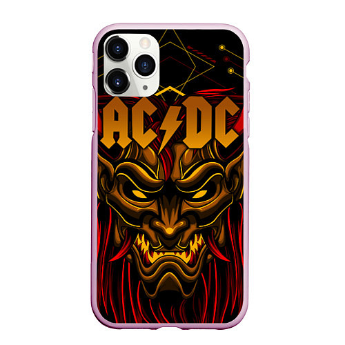 Чехол iPhone 11 Pro матовый ACDC / 3D-Розовый – фото 1