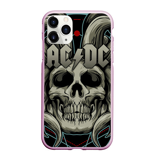 Чехол iPhone 11 Pro матовый ACDC / 3D-Розовый – фото 1