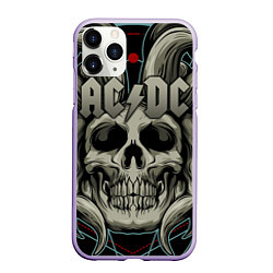 Чехол iPhone 11 Pro матовый ACDC, цвет: 3D-светло-сиреневый