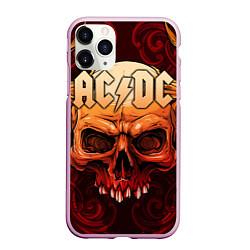 Чехол iPhone 11 Pro матовый ACDC, цвет: 3D-розовый