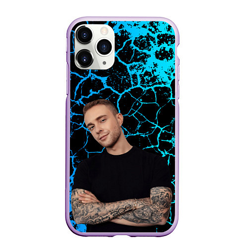 Чехол iPhone 11 Pro матовый Егор Крид / 3D-Сиреневый – фото 1