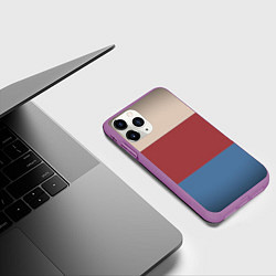 Чехол iPhone 11 Pro матовый Куртка Отиса, цвет: 3D-фиолетовый — фото 2