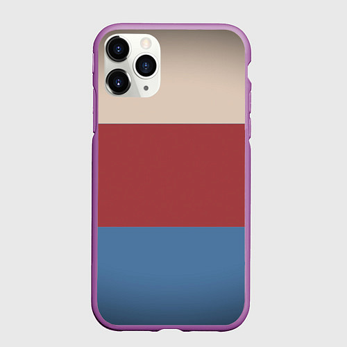 Чехол iPhone 11 Pro матовый Куртка Отиса / 3D-Фиолетовый – фото 1