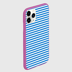 Чехол iPhone 11 Pro матовый Тельняшка ВДВ, цвет: 3D-фиолетовый — фото 2