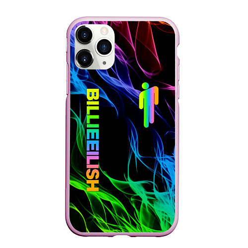 Чехол iPhone 11 Pro матовый BILLIE EILISH / 3D-Розовый – фото 1