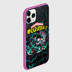 Чехол iPhone 11 Pro матовый Изуку Мидория, цвет: 3D-фиолетовый — фото 2