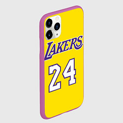 Чехол iPhone 11 Pro матовый Kobe Bryant 24, цвет: 3D-фиолетовый — фото 2
