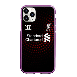 Чехол iPhone 11 Pro матовый Liverpool, цвет: 3D-фиолетовый