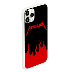 Чехол iPhone 11 Pro матовый METALLICA, цвет: 3D-белый — фото 2