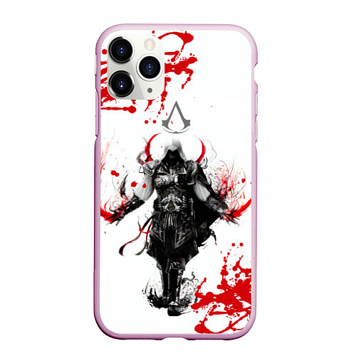 Чехол iPhone 11 Pro матовый Assassins Creed / 3D-Розовый – фото 1