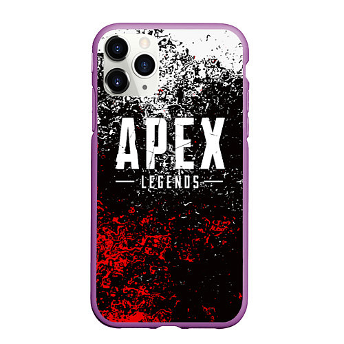 Чехол iPhone 11 Pro матовый APEX LEGENDS / 3D-Фиолетовый – фото 1